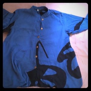 100% cotton tunic top